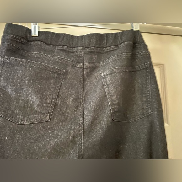 Eileen Fisher organic cotton stretch jean leggings size medium - Picture 6 of 10